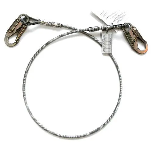 Guardian 10431 Galvanized Cable Choker Anchor – 4-Foot, Dual Snaphook Ends