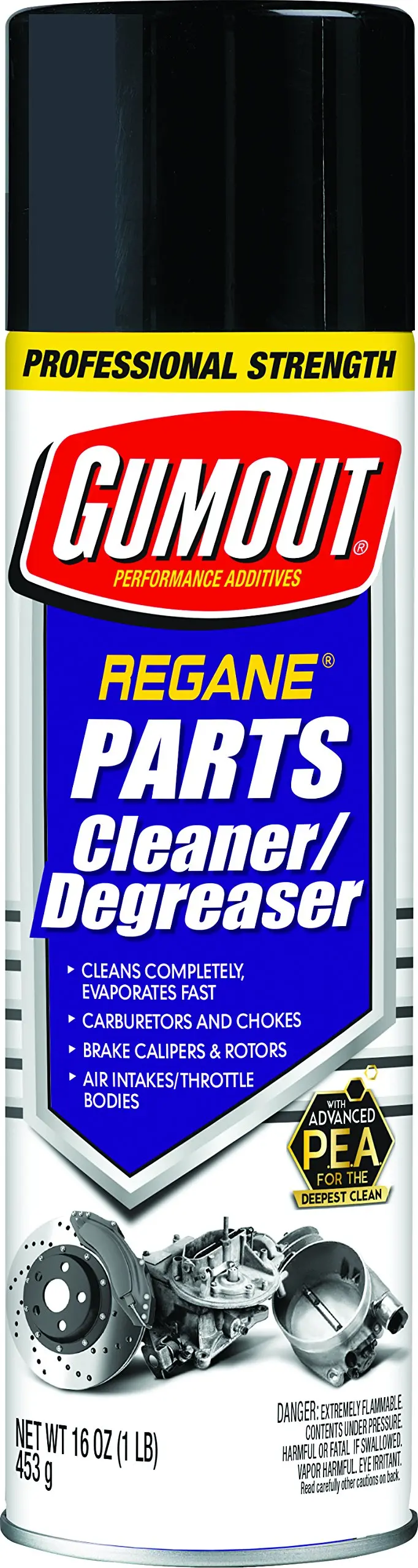 Gumout Regane Heavy-Duty Parts Cleaner & Degreaser – Fast-Acting Formula, 15 oz. Can