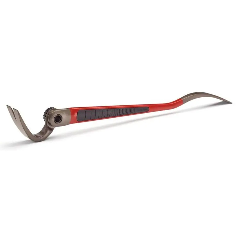 Hultafors 824115U Adjustable Wrecking Bar — 209 mm Steel Crowbar with Slip-Resistant Grip
