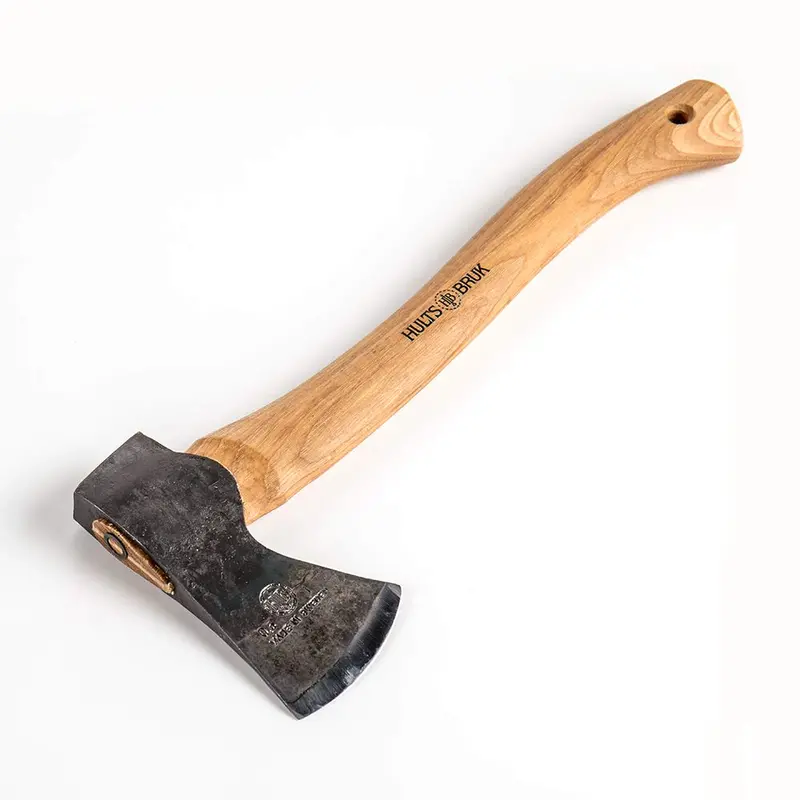 Hults Bruk Almike Hatchet – Forged Swedish Steel Head (1 lb), 16-Inch Hickory Handle