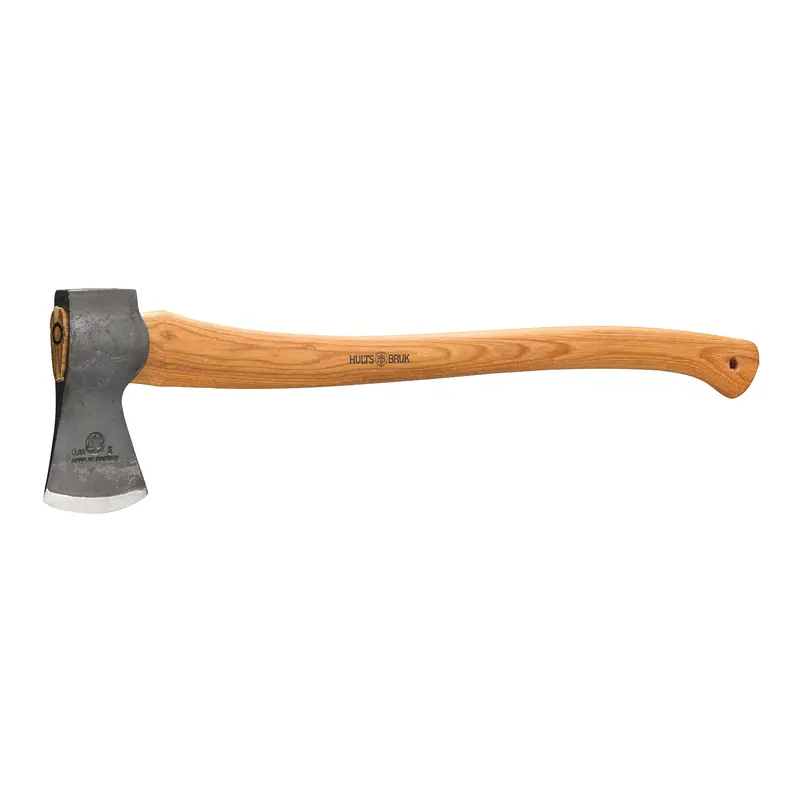 Hults Bruk Kisa Felling Axe – 2 lb Forged Steel Head with 26-Inch Hickory Handle