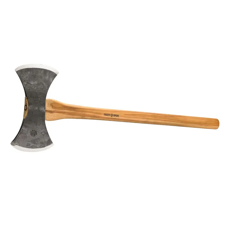 Hults Bruk Motala Double Bit Axe – 3.75 lb Forged Head, 30″ Hickory Handle