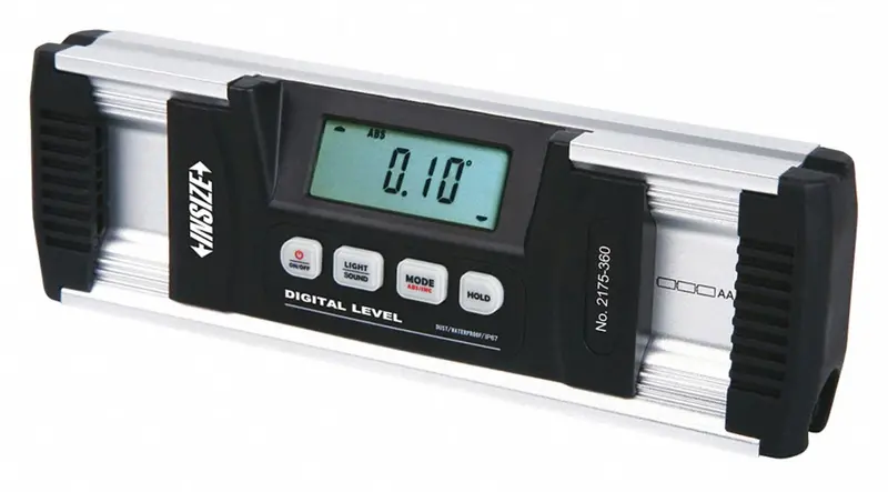 INSIZE 2175-360 Waterproof Electronic Level & Protractor – 0–360° Measurement, IP67 Rated