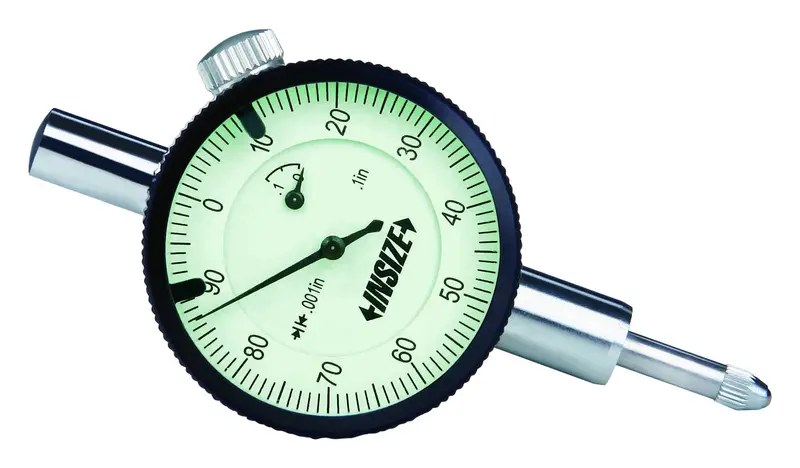 INSIZE 2304-025 Miniature Dial Indicator – 0.25-Inch Range, High-Precision 0.001-Inch Scale