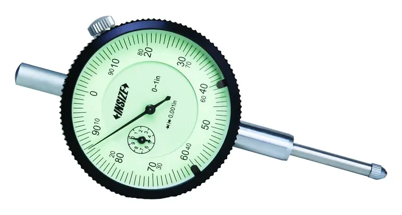 INSIZE 2307-025 Standard Dial Indicator – 0.25-Inch Travel, 0.001-Inch Resolution