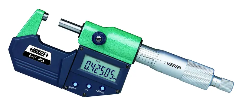 INSIZE 3108-1 Digital Outside Micrometer – 0 to 1 Inch Range