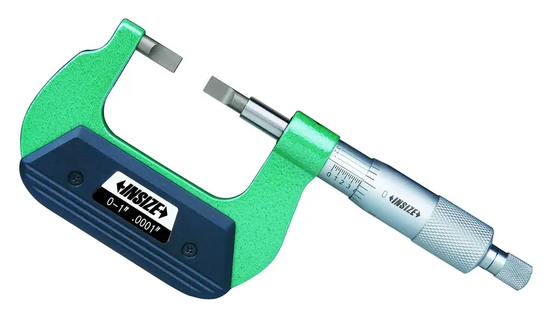 INSIZE 3232-4 High-Accuracy Blade Micrometer – 3 to 4 Inch, 0.0001 Inch Resolution