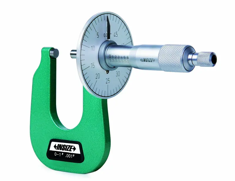 INSIZE 3263-1 Sheet Metal Micrometer: 0–1 Inch Range with 0.001-Inch Graduation
