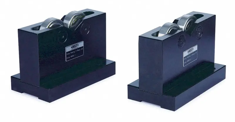INSIZE 6888-1 Roller Bearing V-Block Set — 5.9″ x 2.4″ x 3.9″ Precision Machined