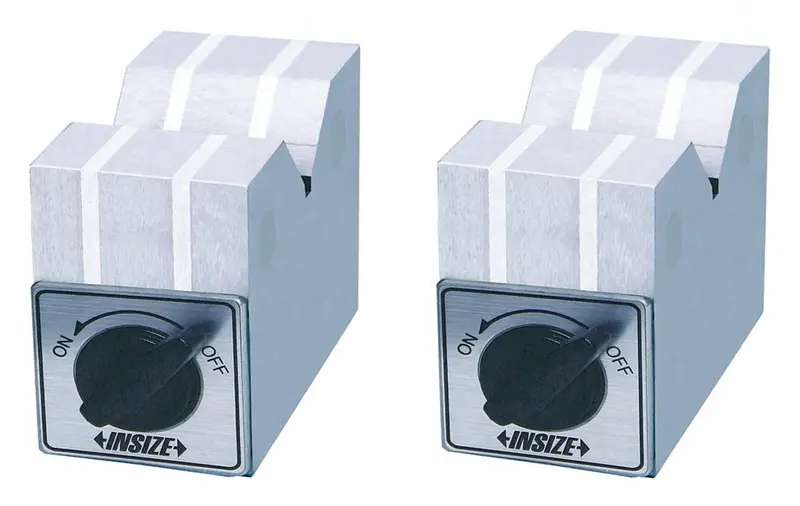 INSIZE 6891-1 Magnetic V-Block Set – 2.8 x 1.6 x 2.0 Inch, Dual Block Configuration