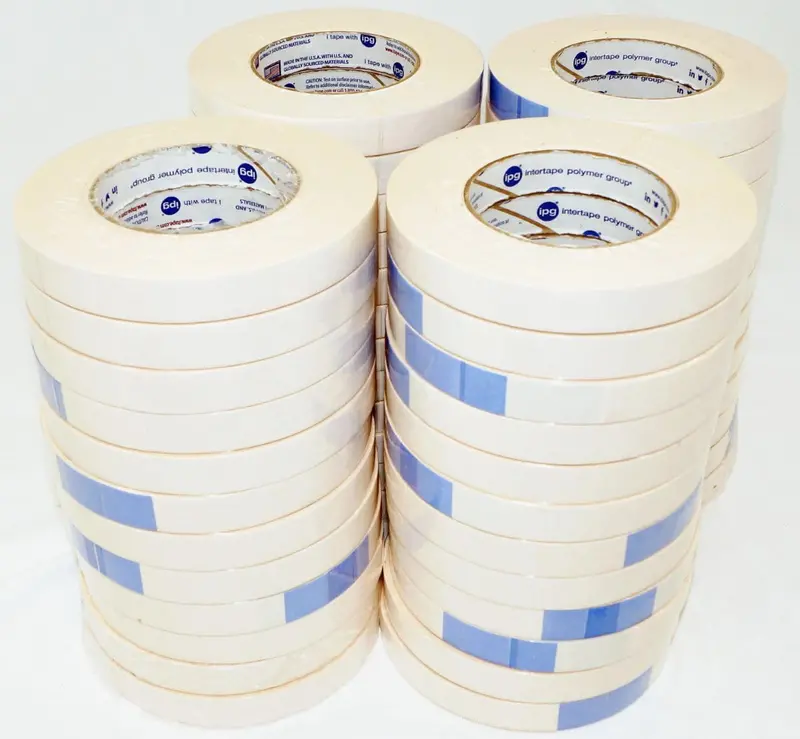 Intertape Polymer Group 591 NAT Double-Coated Tape – 18 mm x 32.9 m Roll, CA/48 Adhesive System