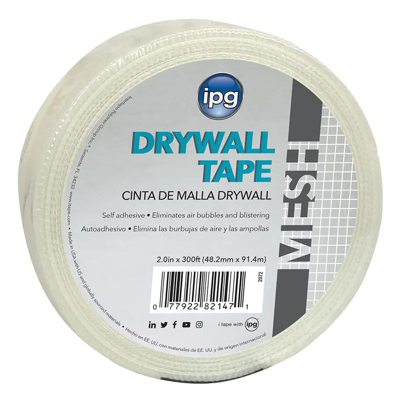 IPG Fiberglass Mesh Drywall Joint Tape – 1.9″ x 300 ft Roll