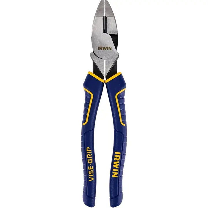 IRWIN 9-1/2″ Lineman’s Pliers with Precision-Machined Cutting Edges