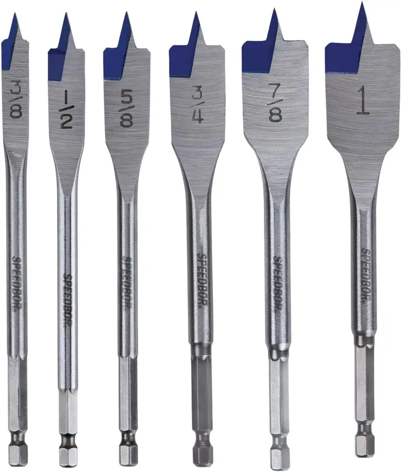 Irwin SPEEDBOR 6-Piece Spade Bit Set (Model 88886)