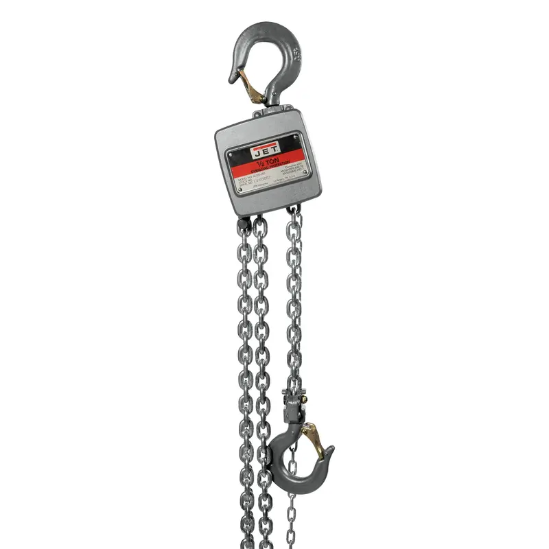 JET AL100-050-15 1/2-Ton Aluminum Hand Chain Hoist – 15-Foot Lift