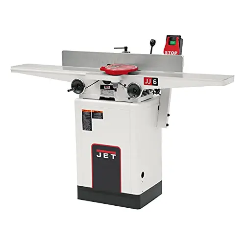 JET JJ-6HHDX 6-Inch Helical Cutterhead Jointer – 1 HP, Dual-Voltage (115/230V)