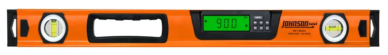 Johnson Level 1760-2400 Digital Box Level – 24-Inch Orange Display with Angle Readout