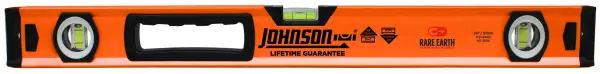 Johnson Magnetic Box Beam Level – 24-Inch, Precision Aluminum Frame
