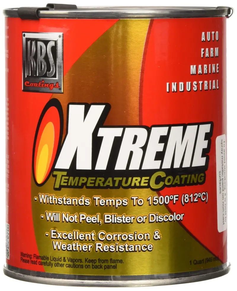 KBS Coatings 65403 Aluminum Xtreme-Temperature Protective Coating – 1 Quart