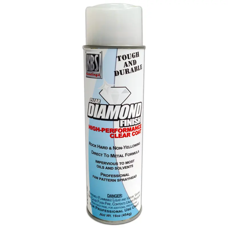 KBS Coatings Diamond Finish Clear Coat Aerosol – High-Gloss Water-Based Protective Spray