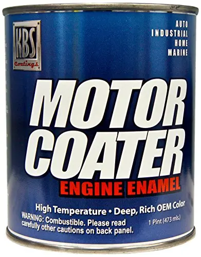 KBS Daytona Yellow Motor Coater – 1-Pint Durable Engine Enamel