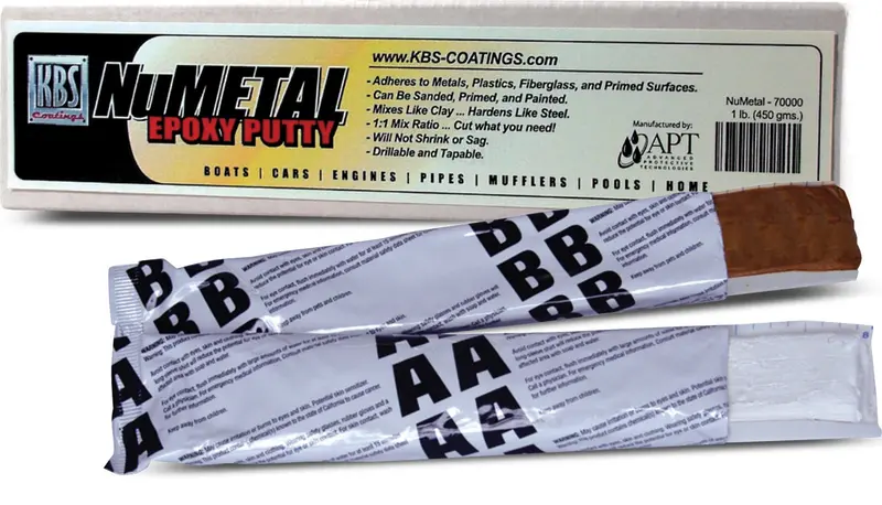 KBS NuMetal Black Epoxy Putty – Two-Part Repair Compound for Metal Surfaces