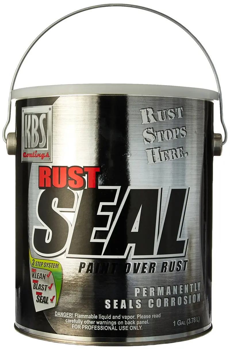 KBS RustSeal Coating – 1-Gallon Gray Protective Epoxy for Metal Restoration & Rust Prevention