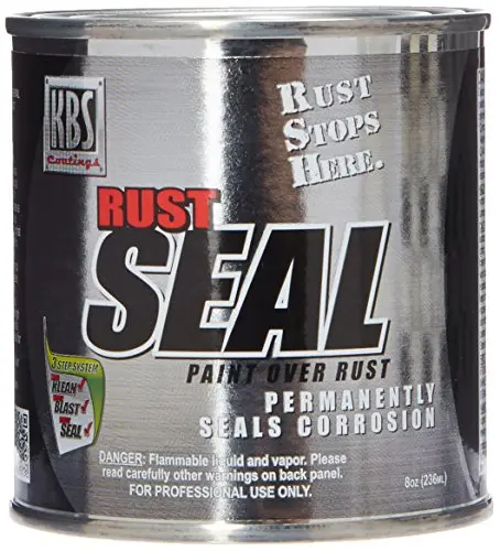 KBS RustSeal Gloss Black – 8 oz High-Gloss Rust-Inhibiting Sealant for Detailing and Small Repairs