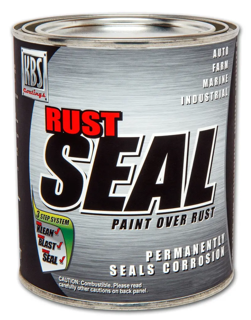 KBS RustSeal Safety Blue – 1-Pint High-Performance Rust-Inhibiting Sealant for Metal Surfaces