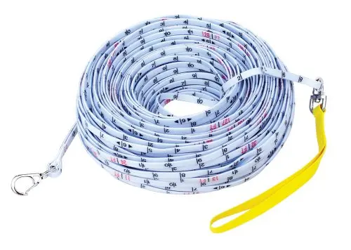 Keson DG15M 15-Meter Fiberglass Depth Gauge Tape with Metric Markings