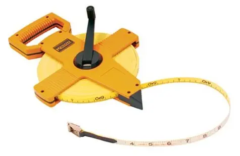 Keson OTR1810300 300-Foot Open-Reel Fiberglass Tape with Dual Hook – Imperial & Decimal Foot Graduations