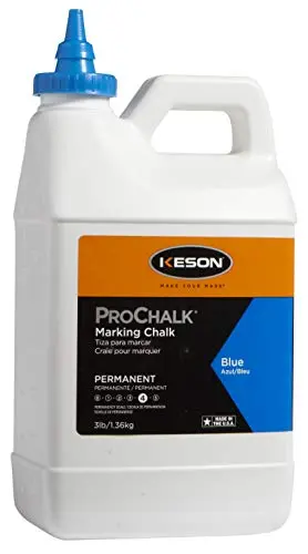 Keson PM103BLUE ProChalk Permanent Blue Chalk – 3 lb Refillable Cartridge