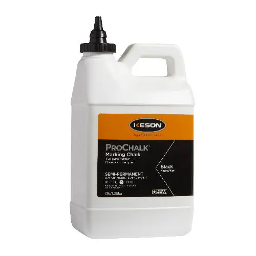Keson ProChalk Semi-Permanent Marking Chalk — 3 lb Black