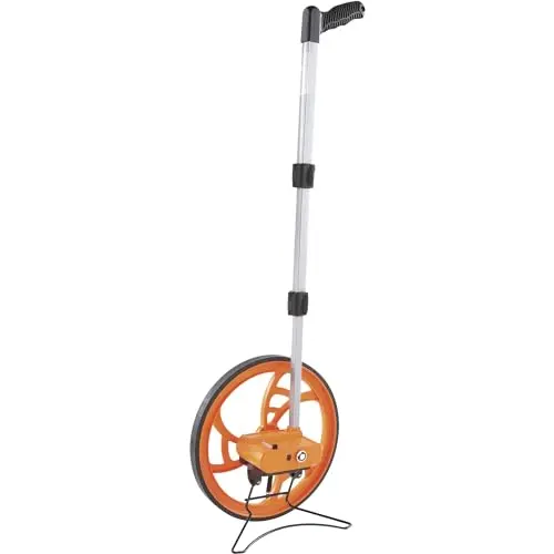 Keson RR318N Contractor-Grade Measuring Wheel – 12.5″ Diameter, Dual Ft./In. Readings, Orange