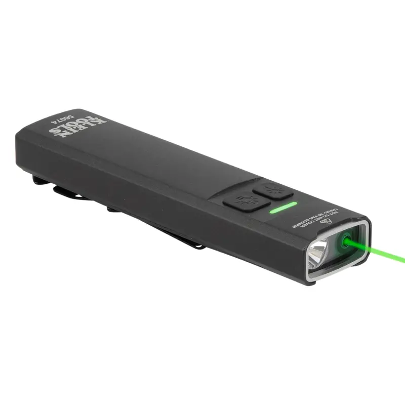 Klein 56074 Rechargeable Slim LED Pocket Flashlight with Built-in Laser Pointer