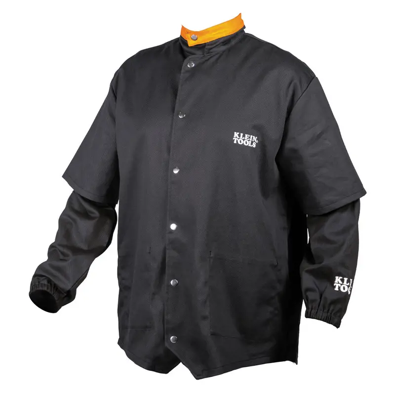 Klein Large FR Welding Jacket with Removable Sleeves – Versatile Flame-Resistant Outer Layer