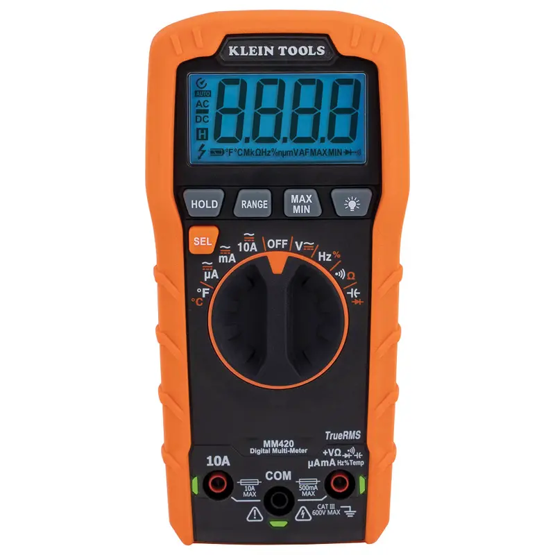 Klein MM420 600V Auto- and Manual-Ranging Digital Multimeter