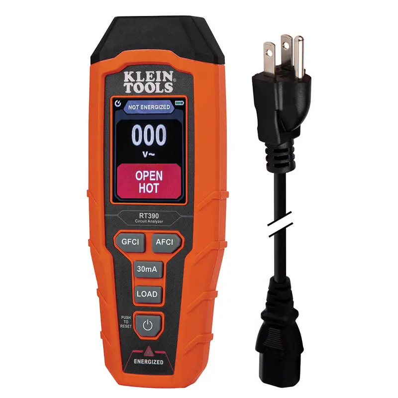 Klein RT390 Receptacle Tester and Circuit Analyzer