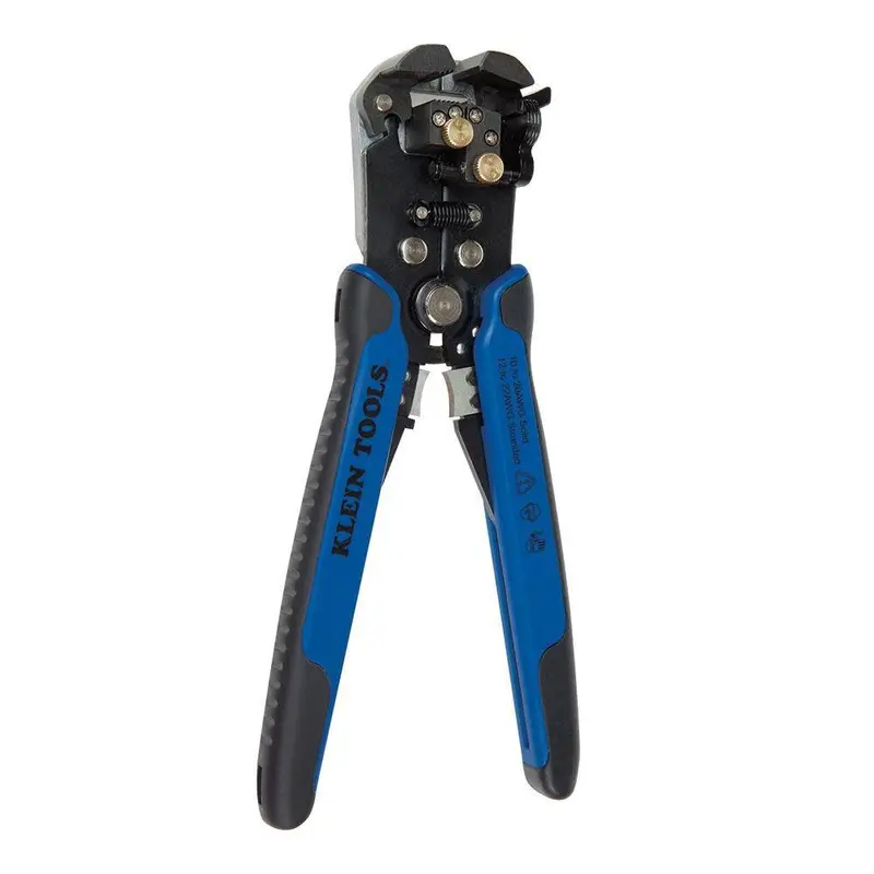Klein Tools 11061 Self-Adjusting Wire Stripper/Cutter – Heavy-Duty Tool for 10–20 AWG Solid, 12–22 AWG Stranded, and Romex® Cables