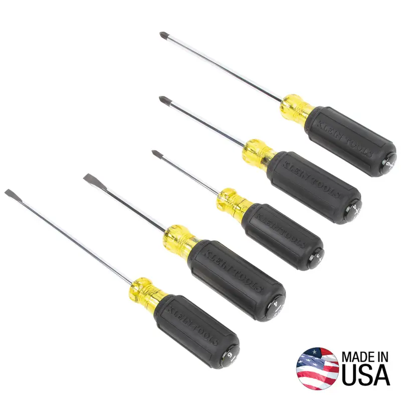 Klein Tools 5-Piece All-Purpose Screwdriver Set for General Use