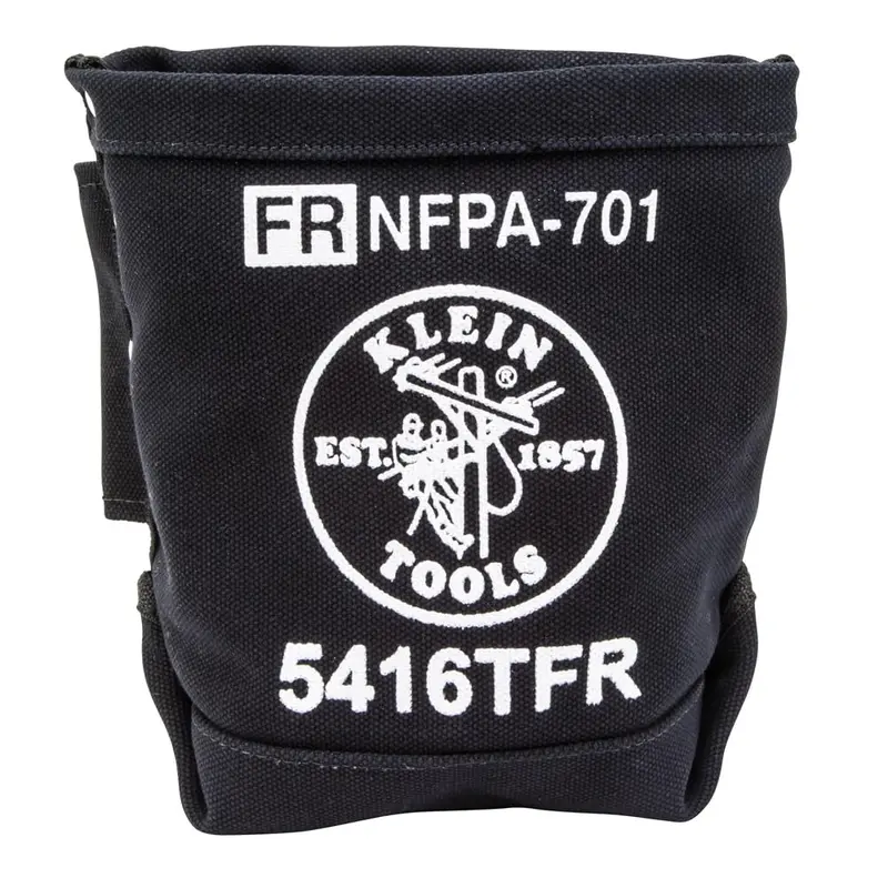 Klein Tools 5416TFR Flame-Resistant Canvas Tool Bag – Reinforced Base & Tunnel Connect System