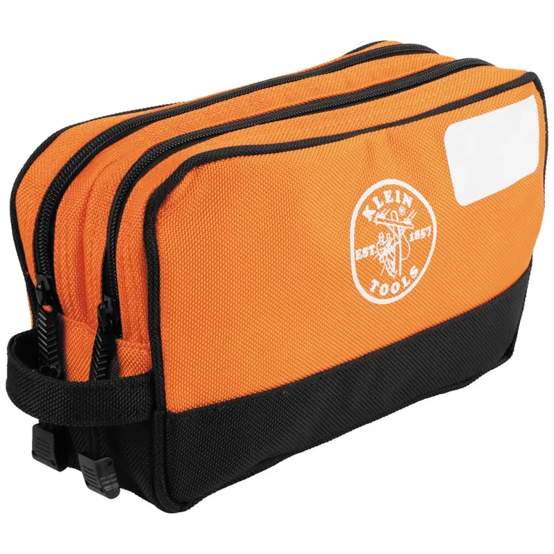 Klein Tools 55582 Double-Zipper Organizing Pouch – 10″ x 6″ Durable Nylon