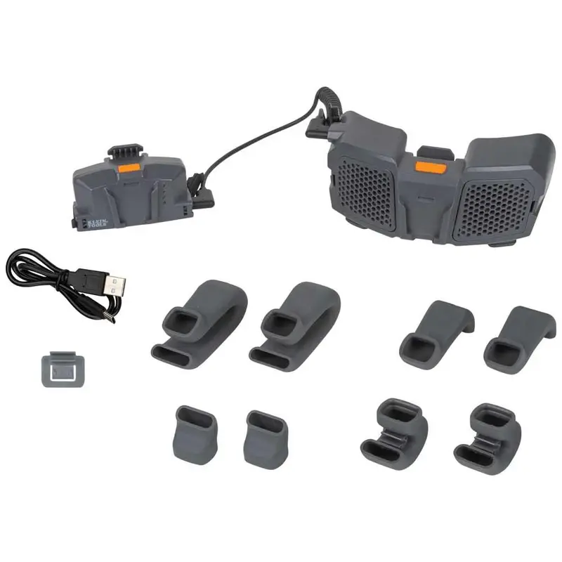 Klein Tools 60155 USB-Rechargeable Hard Hat Cooling Fan – Portable Neck & Face Airflow System