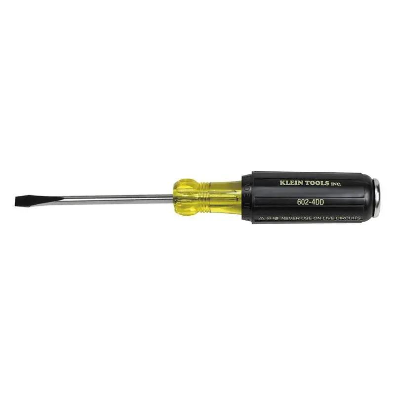 Klein Tools 602-4DD Demolition Driver – Keystone-Tip Chipping Tool with 4-Inch Shank for Heavy-Duty Striking Applications