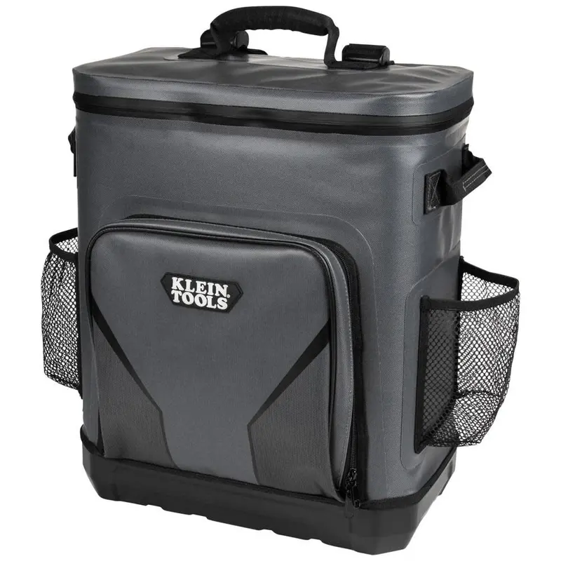 Klein Tools 62810BPCLR Insulated Cooler Backpack – 30-Can Capacity, Rugged-Bottom Design for Jobsites & Outdoor Use