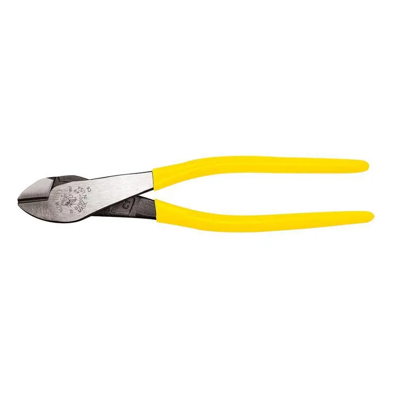 Klein Tools D2000-49 Diagonal Cutting Pliers – 9-Inch USA-Made Tool with Short Jaws & Dual-Material Grips