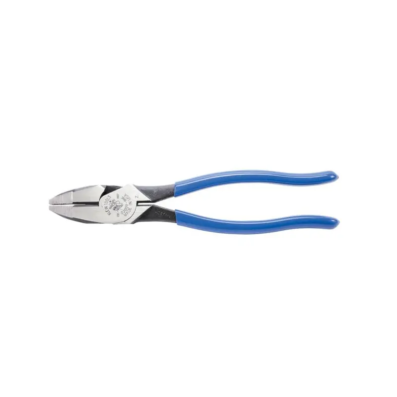 Klein Tools D2000-9NE Lineman’s Pliers – 9-Inch USA-Made Side Cutters for ACSR, Nails, Screws & Hard Wire