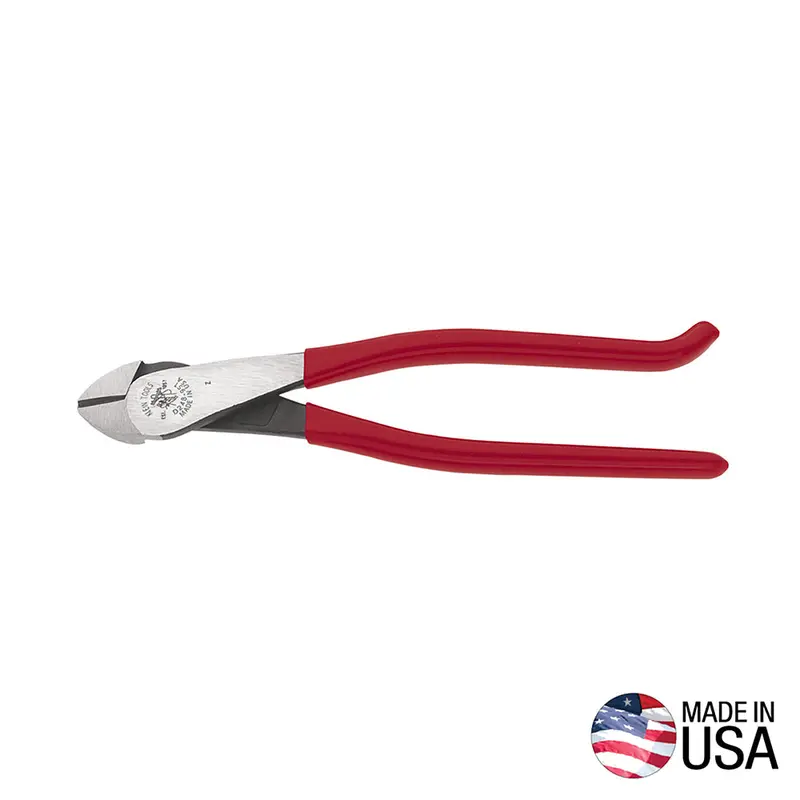 Klein Tools D248-9ST High-Leverage Diagonal Cutting Pliers – 9-Inch Ironworker’s Cutters Made in USA, Capable of Cutting and Bending Rebar