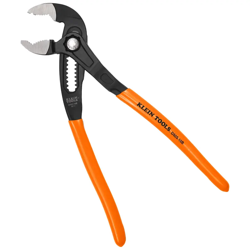 Klein Tools D50510B Quick-Adjust Klaw Pump Pliers – 10-Inch, Self-Gripping Jaw for Pipes & Fittings