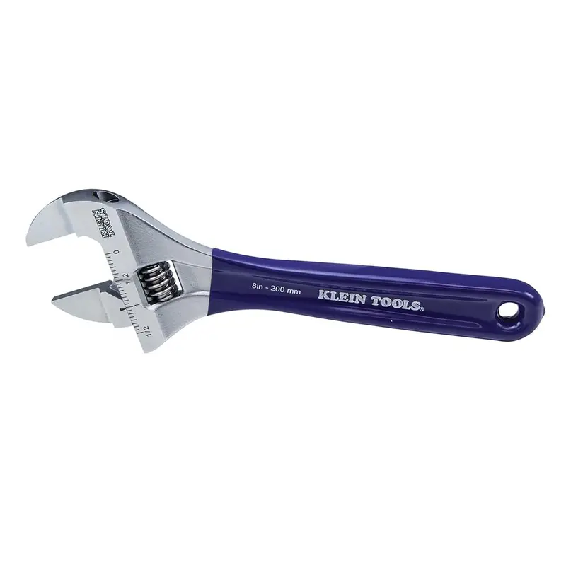 Klein Tools D86936 Slim-Jaw 8-Inch Adjustable Wrench for Tight Spaces